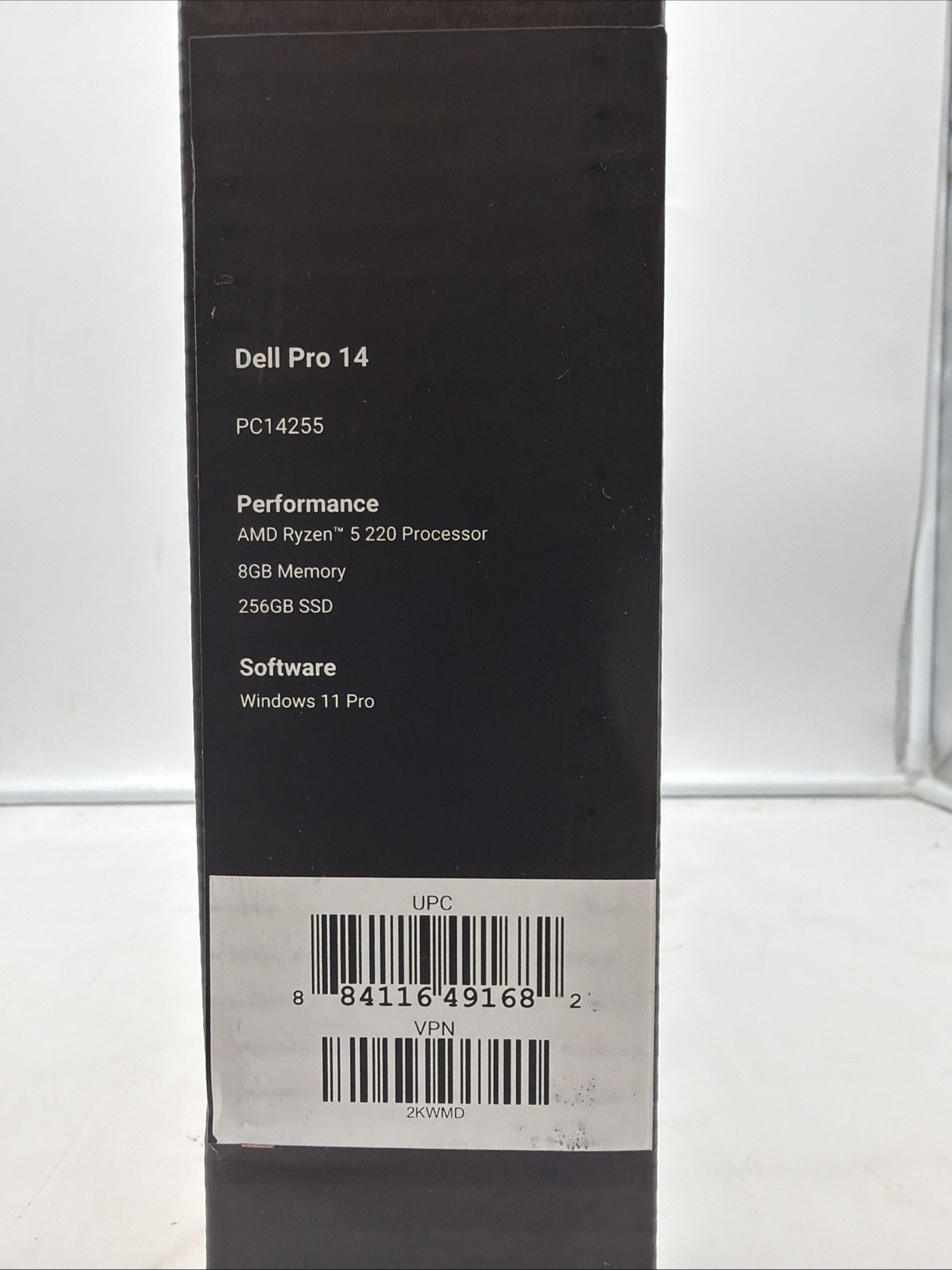 Dell Pro 14″ 1920 x 1200 Ryzen 5 220 8GB 256GB SSD WiFi 6E W11P – 2KWMD