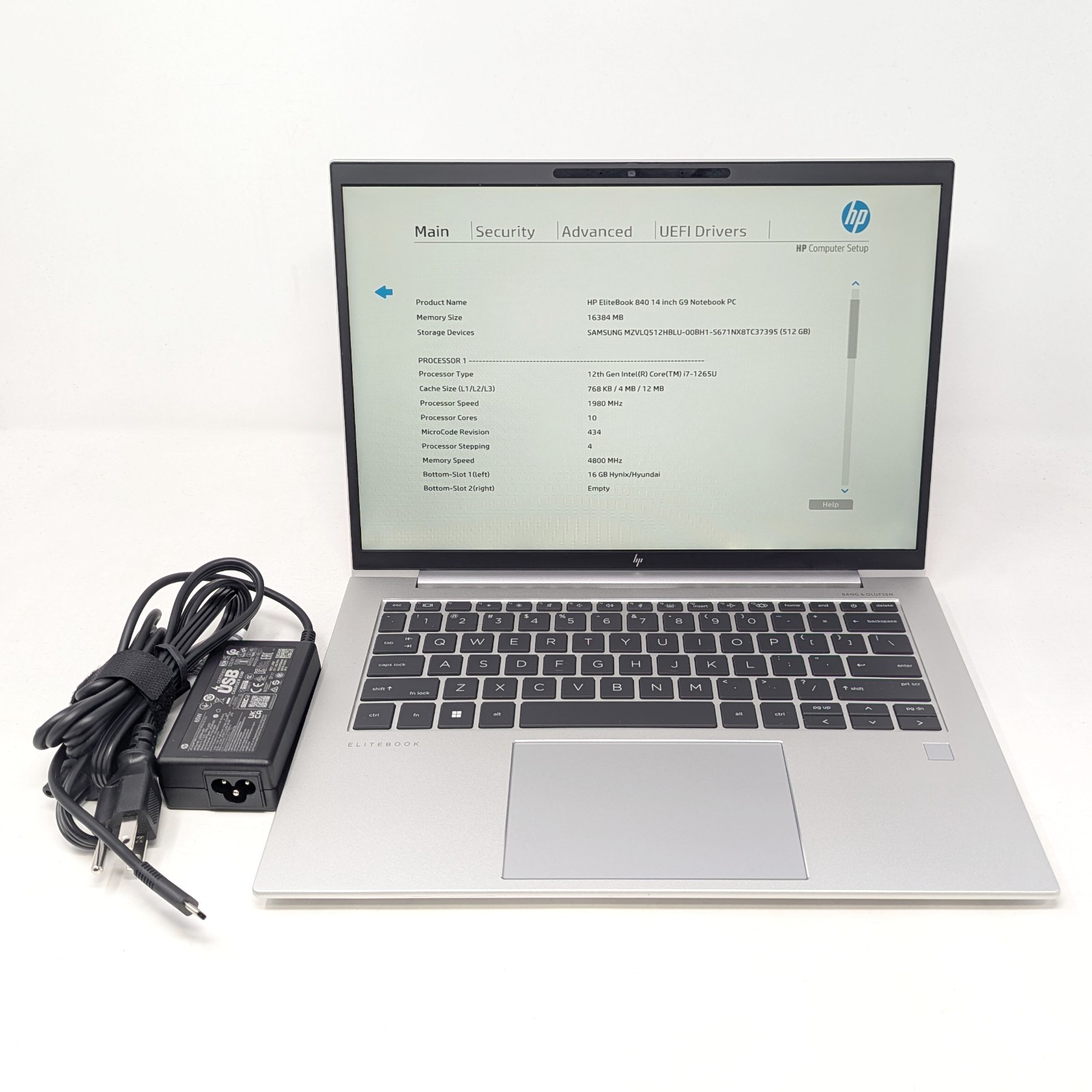 HP EliteBook 840 G9 Laptop – 14″ Intel Core i7-1265U 16GB DDR5 512GB SSD No OS