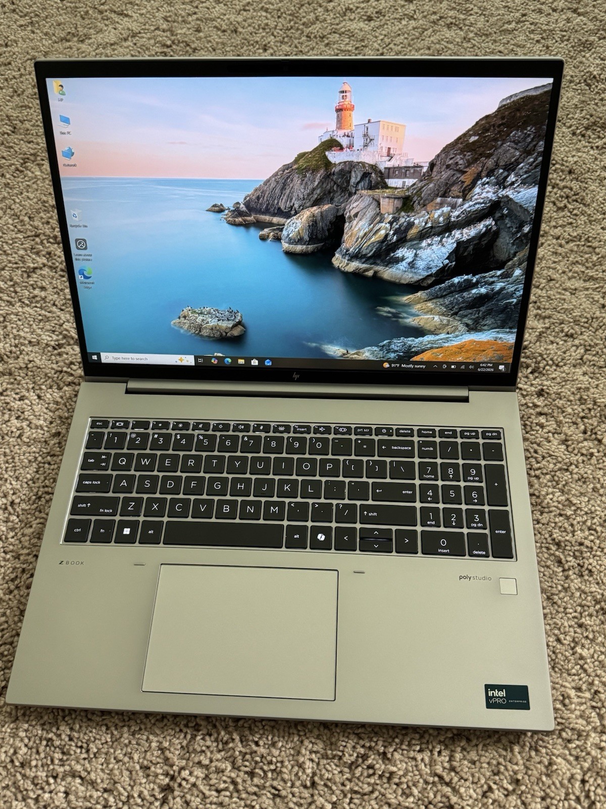 HP ZBook Firefly 16 G11 FHD+ 1.4 GHz Ultra 7 165H 16GB 256GB SSD Backlight/