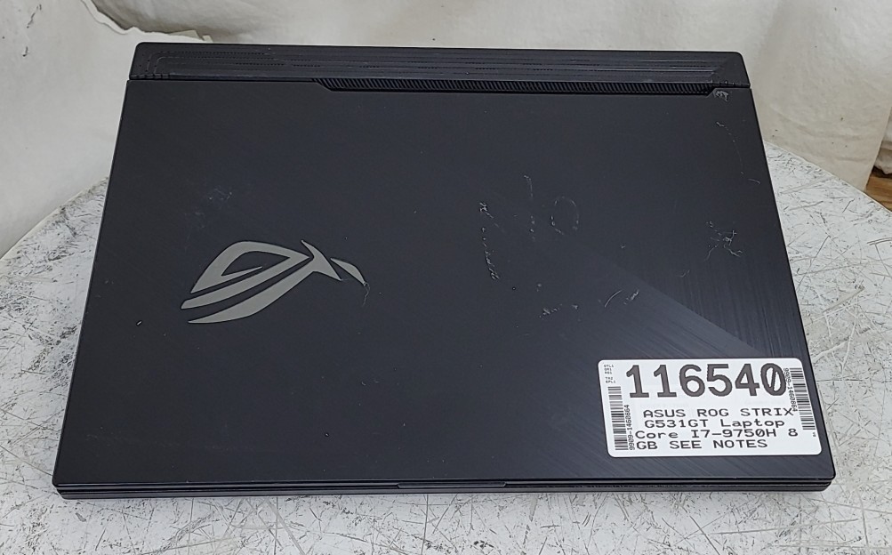 ASUS ROG STRIX G531GT Laptop Core I7-9750H 8GB SEE NOTES