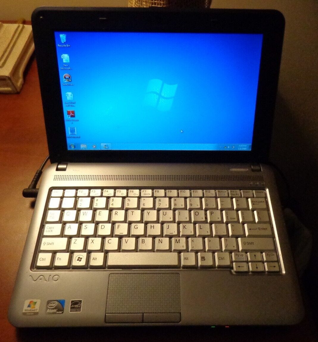 Blue Sony Vaio PCG-21313L/VPCM121 AX NetBook💗Case/Power Adaptor /Headphones-10″