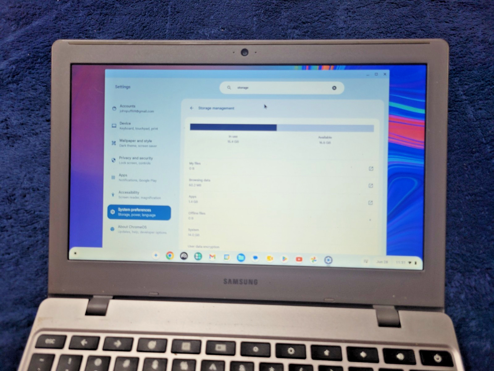 SAMSUNG XE310XBA K01US Chromebook 4 11.6″ Intel Celeron N4000 4GB32GB