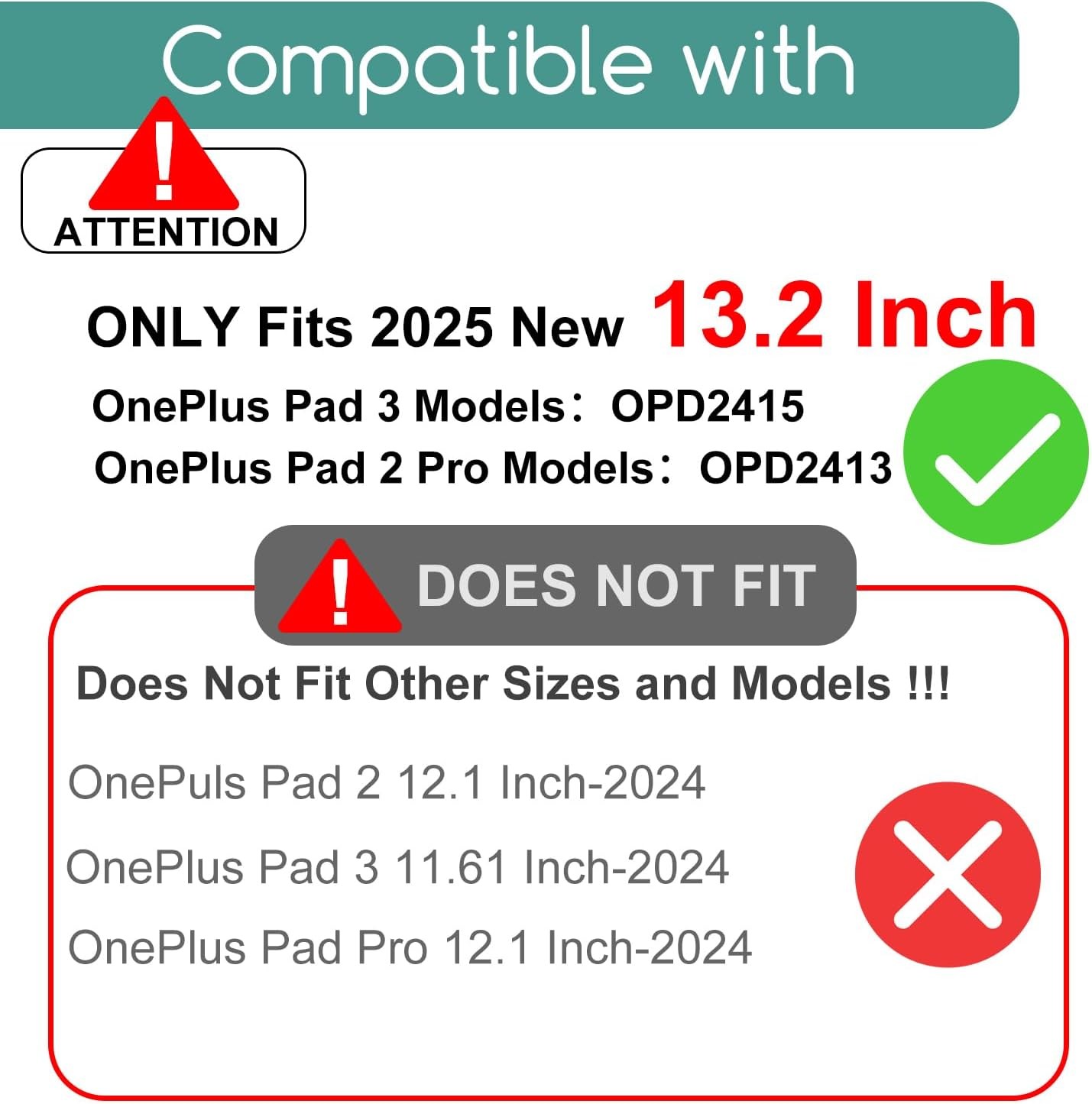 OnePlus Pad 3 13.2“ & OnePlus Pad 2 Pro 13.2-Inch Tempered Glass Screen Protecto