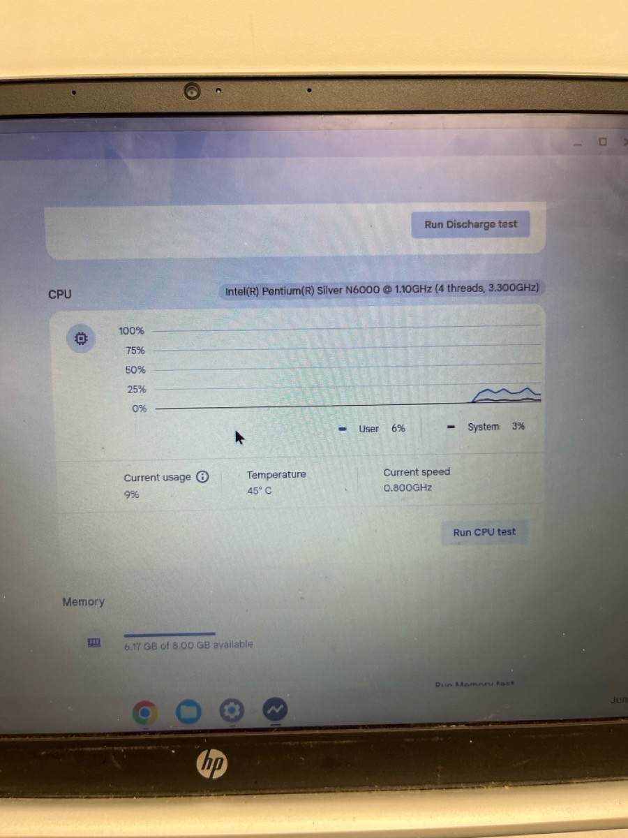 HP Chromebook 15A-NA0063DX Pentium Silver N6000 8GB RAM 64GB With Ch (P03066308)