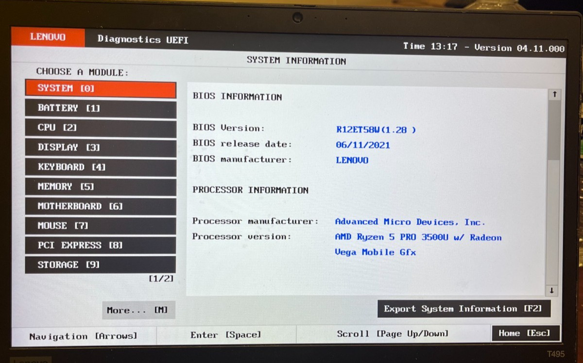 Lenovo ThinkPad T495 14” FHD TOUCH AMD Ryzen 5 Pro 3500U 2.1GHz 8GB 256GB Win11P