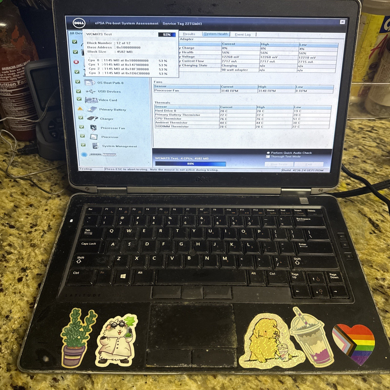 Dell Latitude E6430S 14″ Laptop Intel Core i5 3rd Gen. -POWERS/NO BOOT -MZ