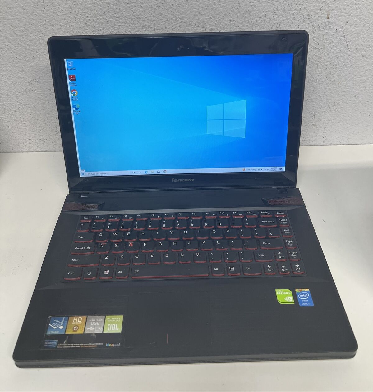 Lenovo 14 i7-4700MQ 2.4GHz 8GB 1TB HD Nvidia GT 755M W10 Gaming Laptop*FOR PART*
