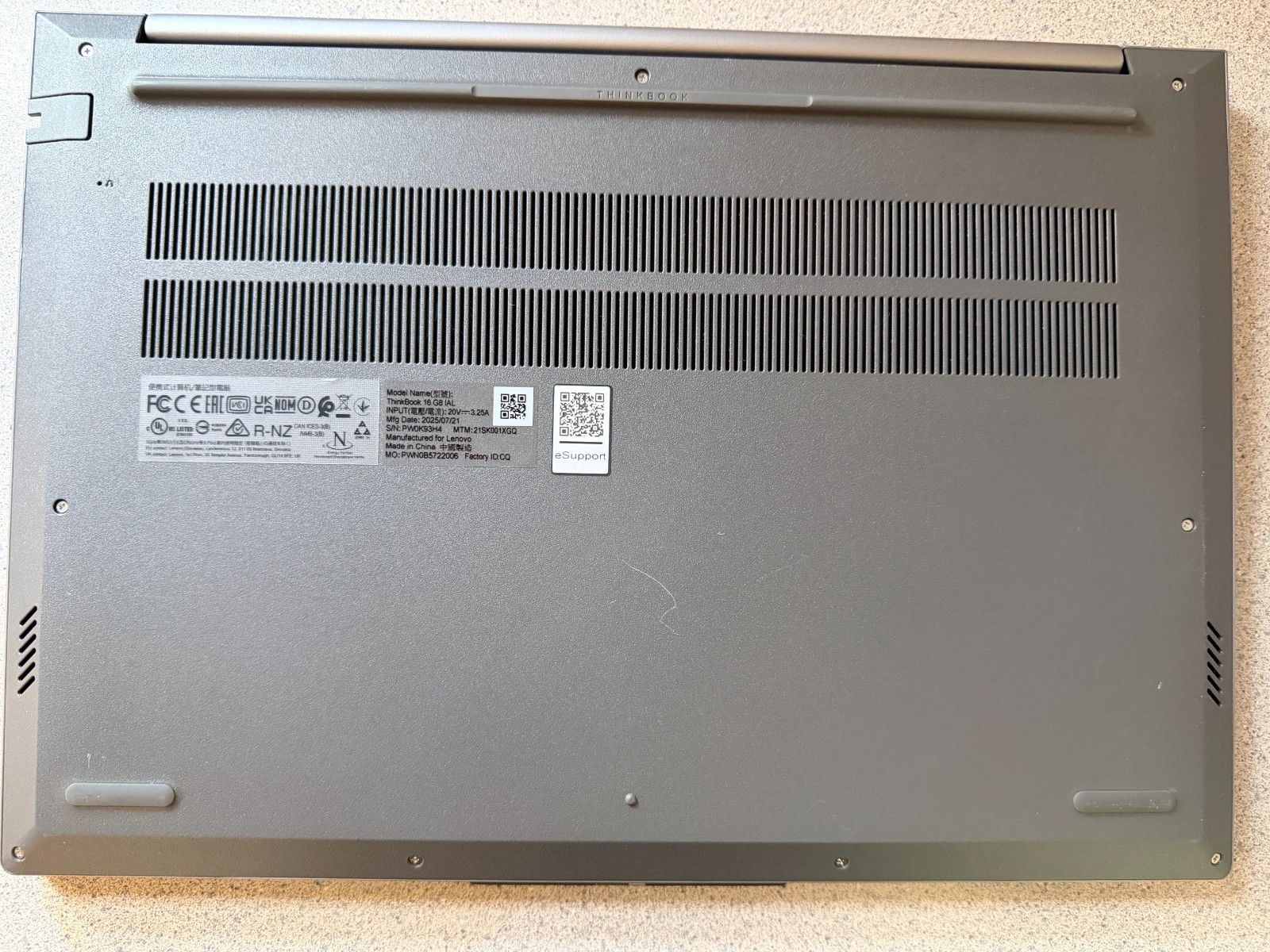 Lenovo Thinkbook 16 Gen 8 16″ WUXGA Intel Core U7 225H 32gb Ram 1TB SSD W11 Pro