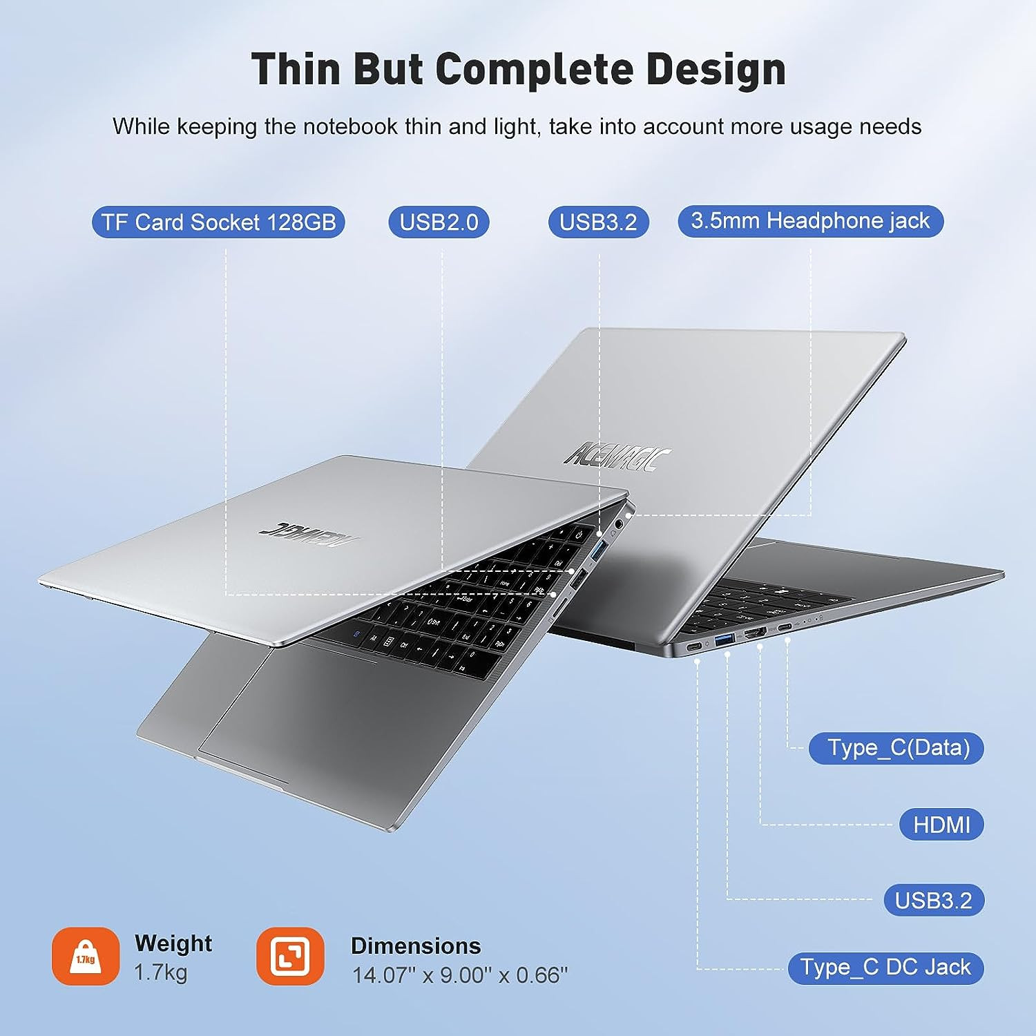 Laptop Computer,15.6 Inch Notebook,Intel N95 Processor, 16GB DDR4,512GB SSD,1080