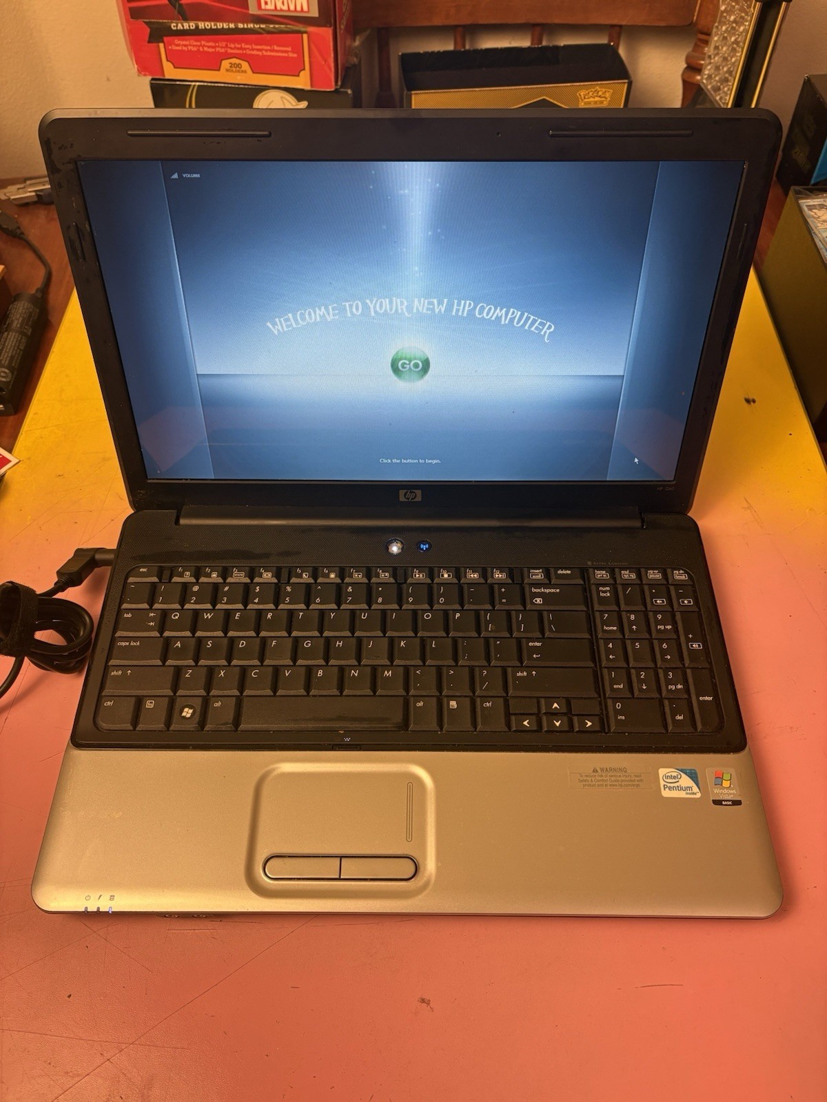 HP G60 Notebook 15.6 Laptop Core 2 Duo T6600 4GB 320GB HDD Read Description