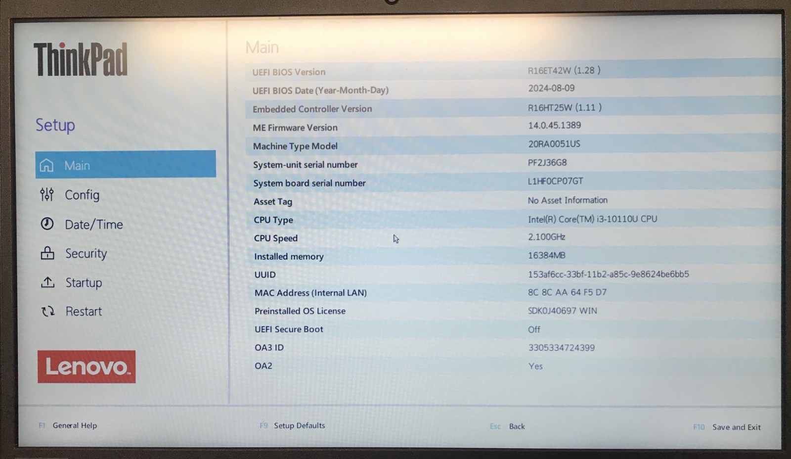 Lenovo ThinkPad E14 14″ Laptop i3-10110U 16GB RAM 500GB NVMe
