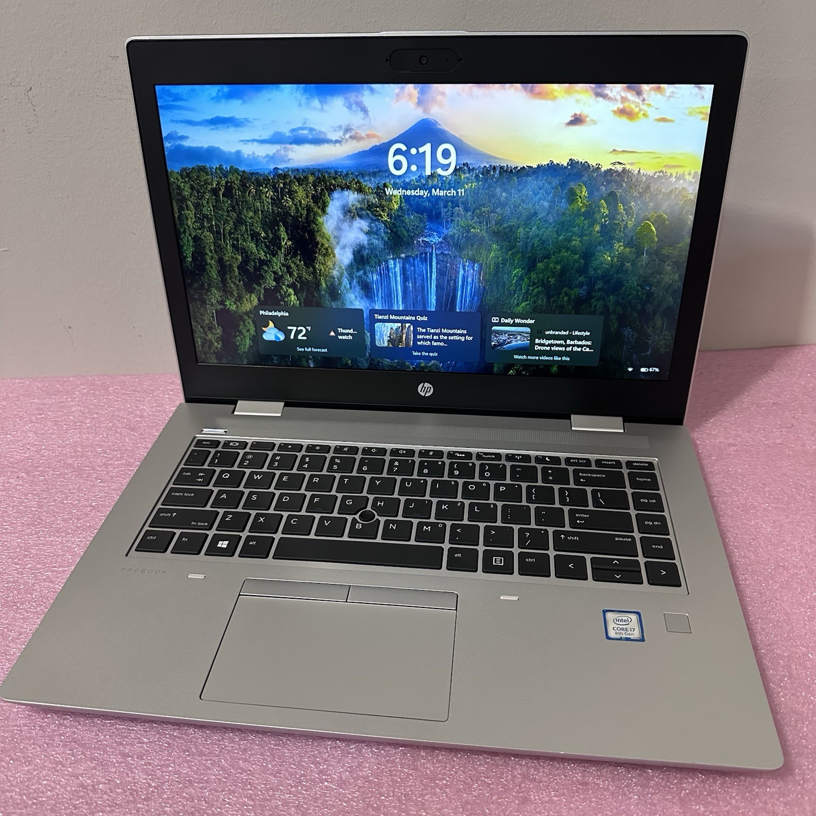 HP ProBook 640 G5 14” I7-8565U 1.8GHz, 8GB RAM, 256GB NVMe, 1920 x 1080