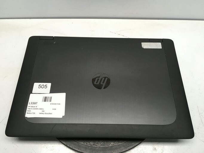 HP ZBook 15 Intel i5-4300M 2.6GHz 8 GB NO HDD No Batt