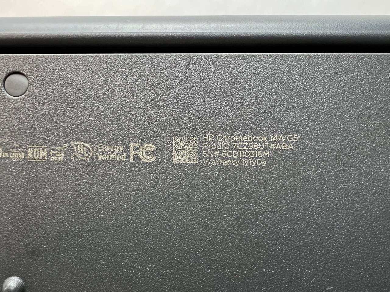 HP chromebook 14A G5, 14″ 4GB RAM 32GB SSD *No AC