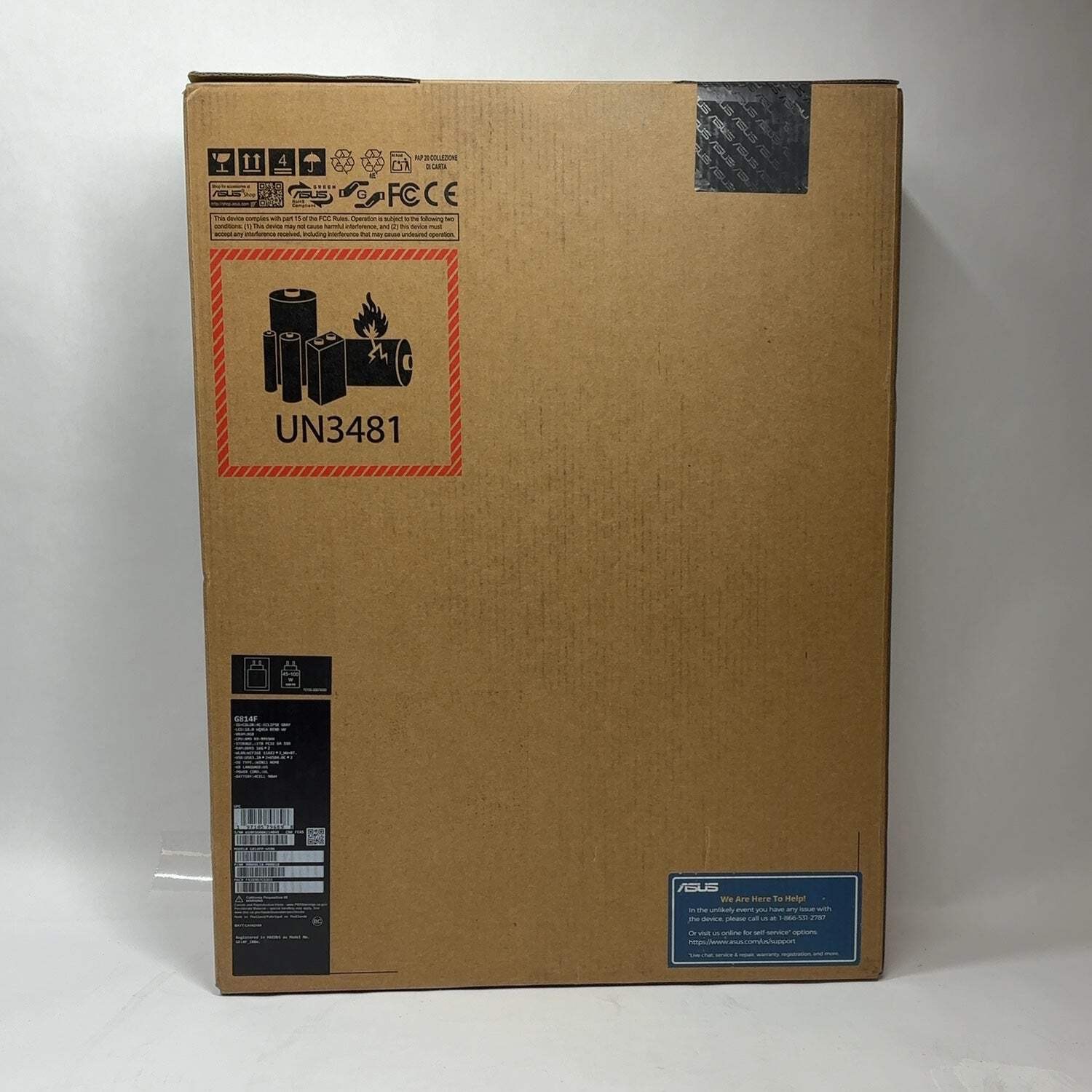 Asus ROG Strix G18 G814FP-WS96 18″ 16 Cores, Up to 5.4 GHz 5.4 GHz 32GB RAM 1TB
