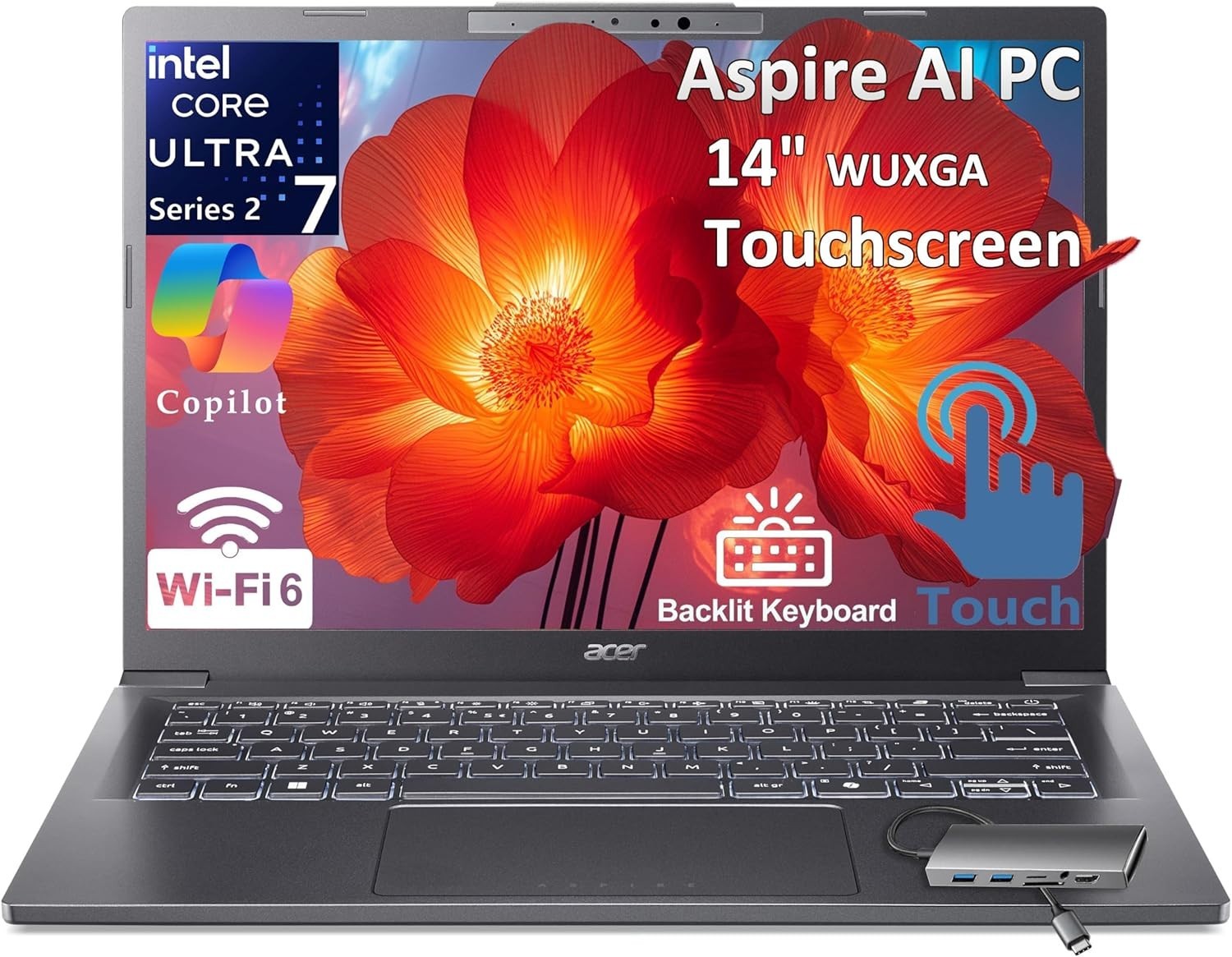 Acer 2026 Aspire AI Laptop for Business Professionals and Creators