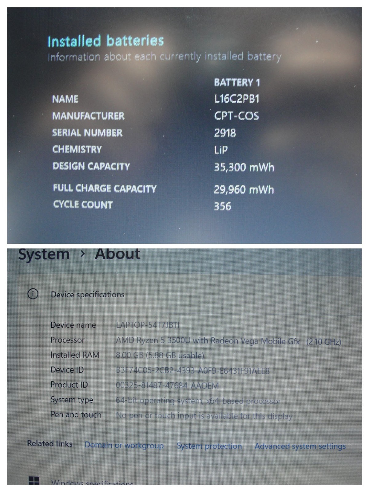 Lenovo IdeaPad S145-15API 15.6″ FHD AMD Ryzen 5 3500U 2.1GHz 8GB 256GB Win11Home
