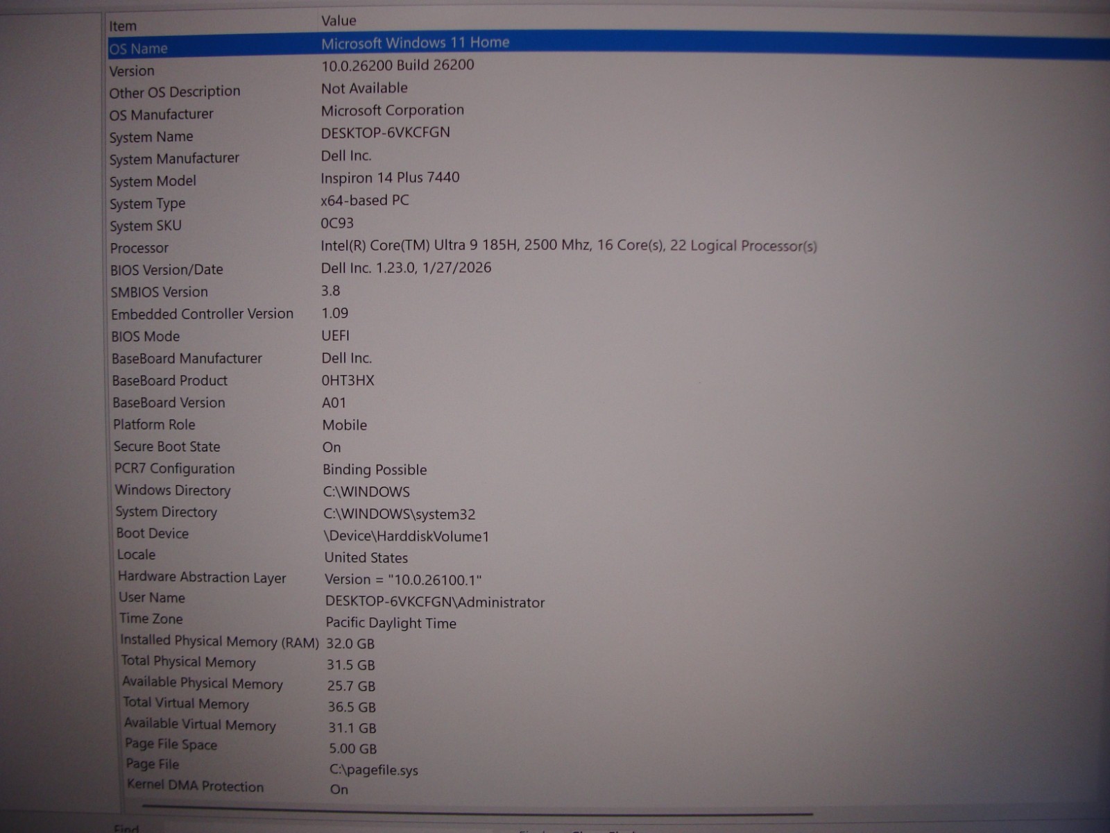 DELL Inspiron 14 Plus 7440 14″ QHD+ 90Hz Ultra 9 185H max5.1GHz 32GB 1TB Win11H