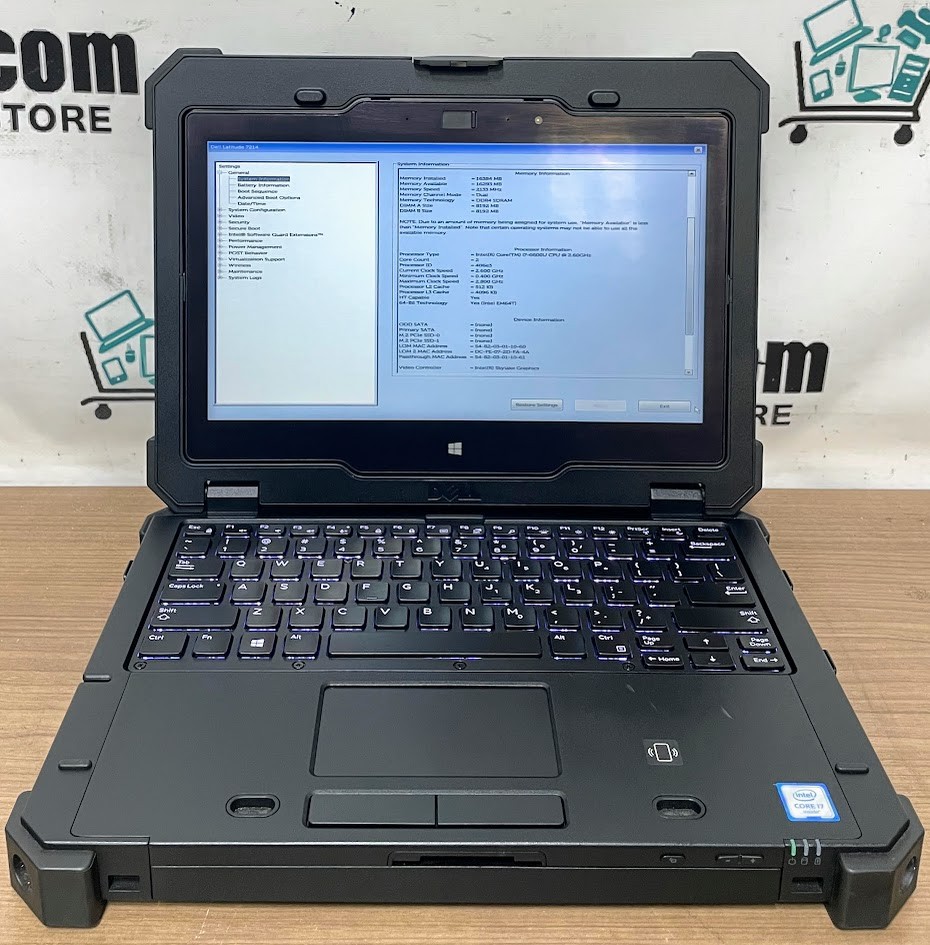 Dell Latitude 7214 Rugged Extreme 11.6″ i7-6600U 2.60GHz 16gb RAM NO SSD READ!!