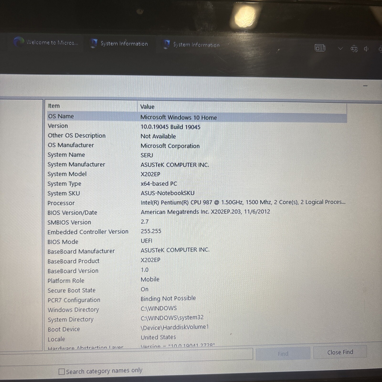 Asus Laptop Q200e Notebook Pc Used 13.3inTouchscreen Used