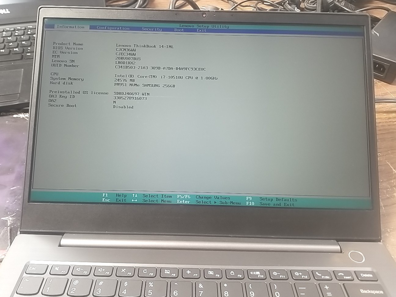 Lenovo ThinkBook 14-IML LAPTOP W/i7-10510U 1.80GHZ, 24GB Ram, 256GB. *READ⬇️*