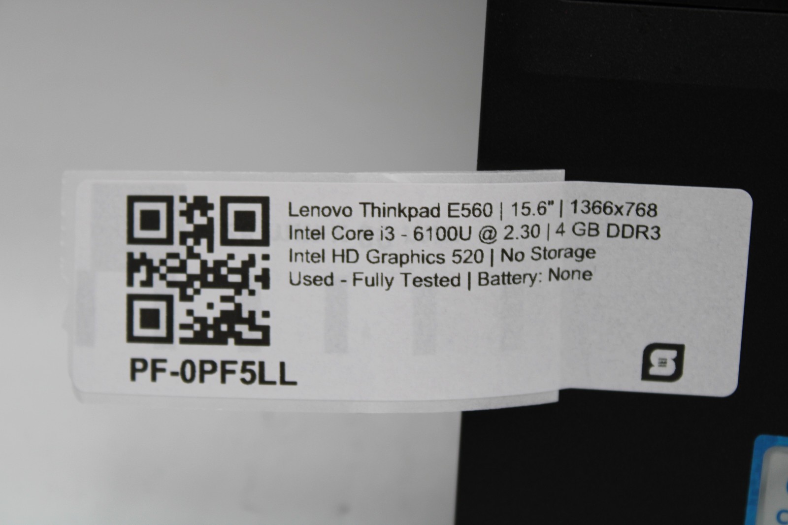Lenovo ThinkPad E540 _ i3-6100U @ 2.3 _ 4GB RAM _ No SSD / OS / Battery