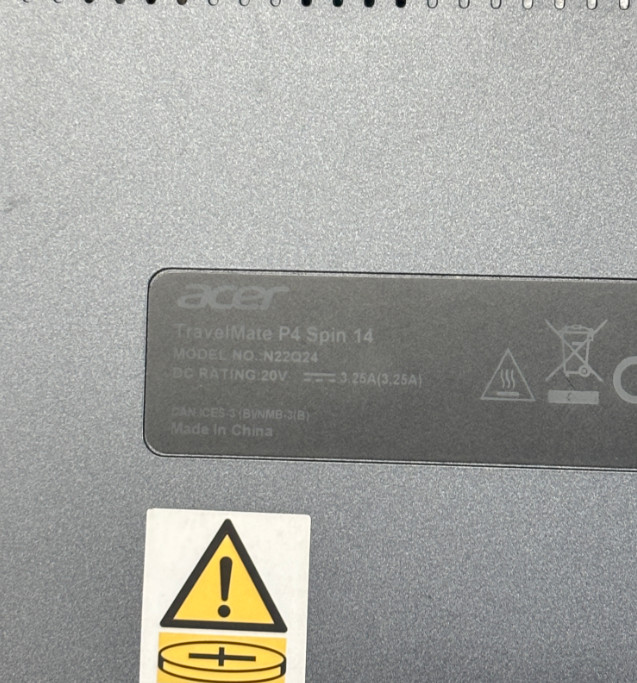 Acer TravelMate P4 Spin 14 Intel Core i5-1335U 1.30GHz 16GB RAM 512GB SSD 14″