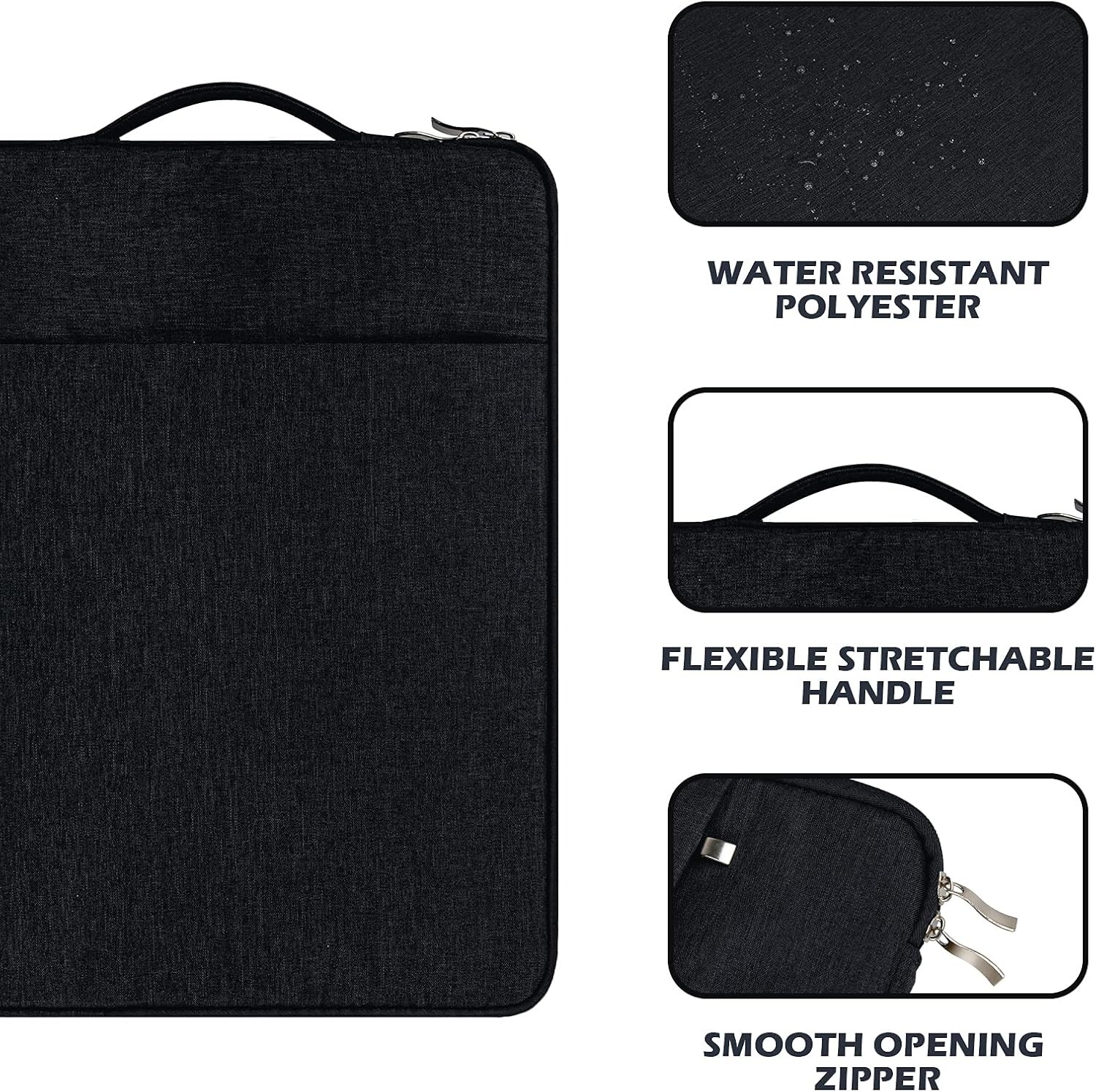 14″ Laptop Sleeve Case for 14 Inch Notebook Computer Chromebook Handbag Black