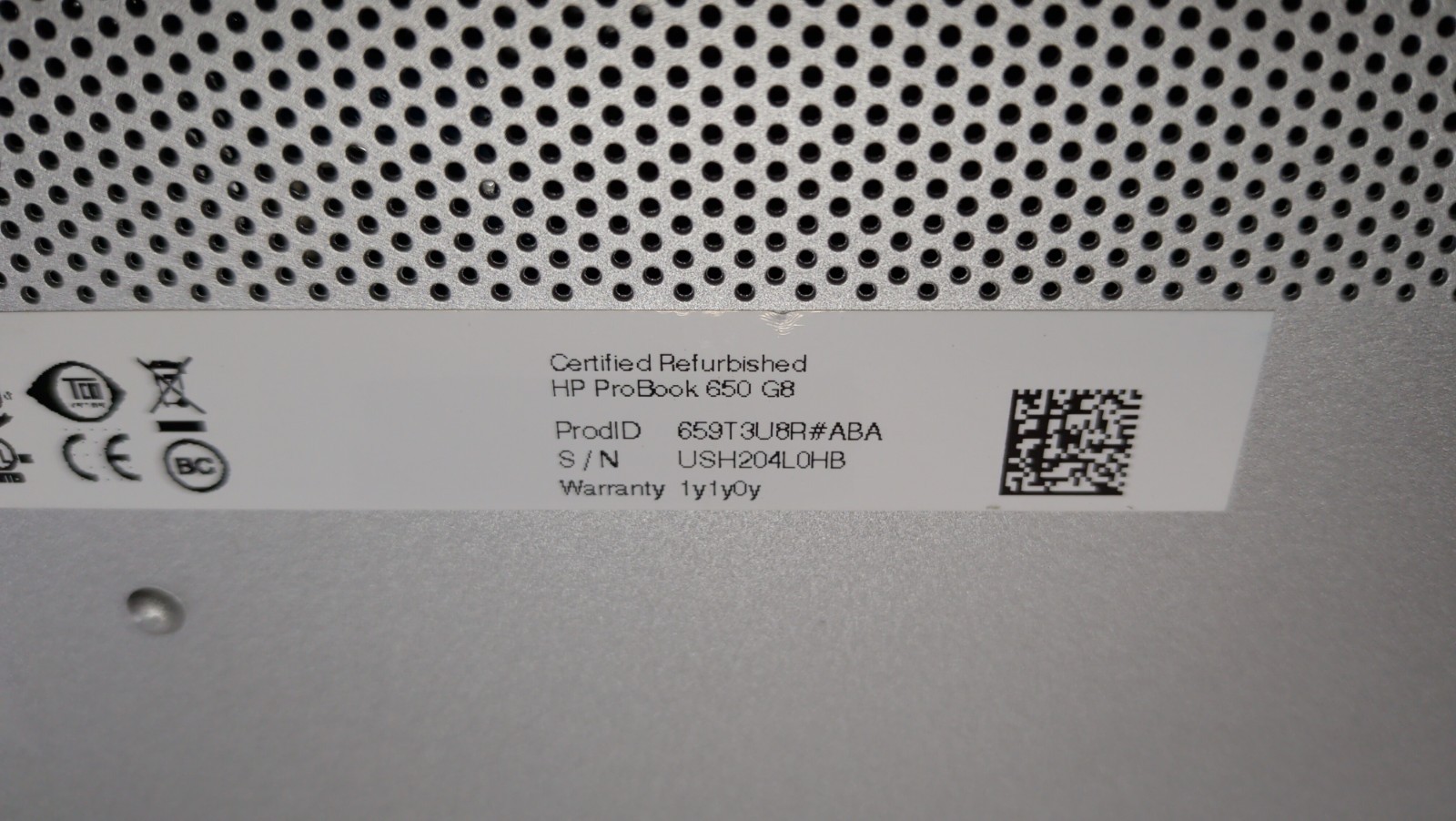 HP ProBook 650 G8 15.6 inch (512GB, Intel Core i3 1125G4 3.7Ghz, 16GB)