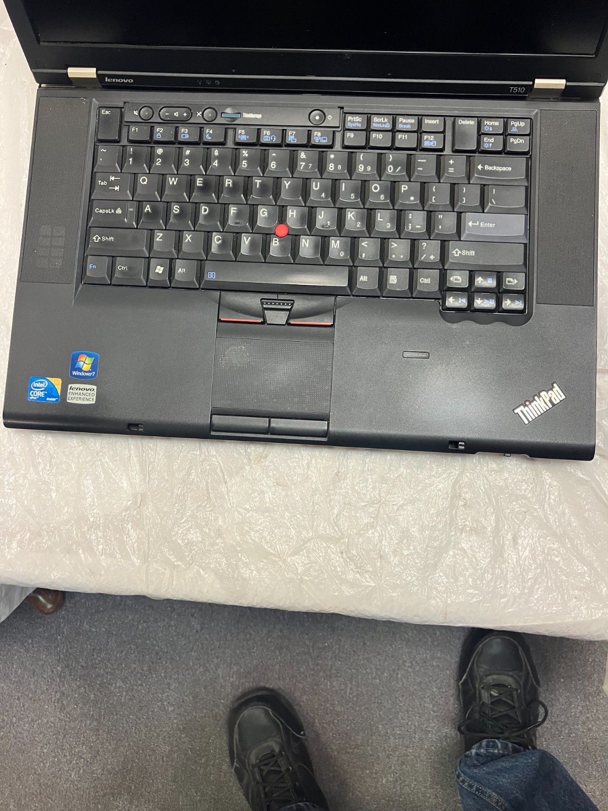 LENOVO THINKPAD T510 – BOOTS TO BIOS – INTEL I5 M560 – 6GB RAM – 320gb HD