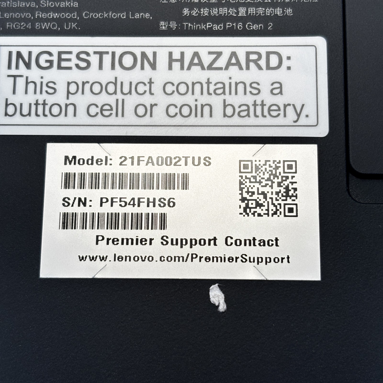 Lenovo ThinkPad 21FA002TUS Laptop Win 11 Core i7-13700HX 2.1Ghz 32GB RAM 1TB SSD