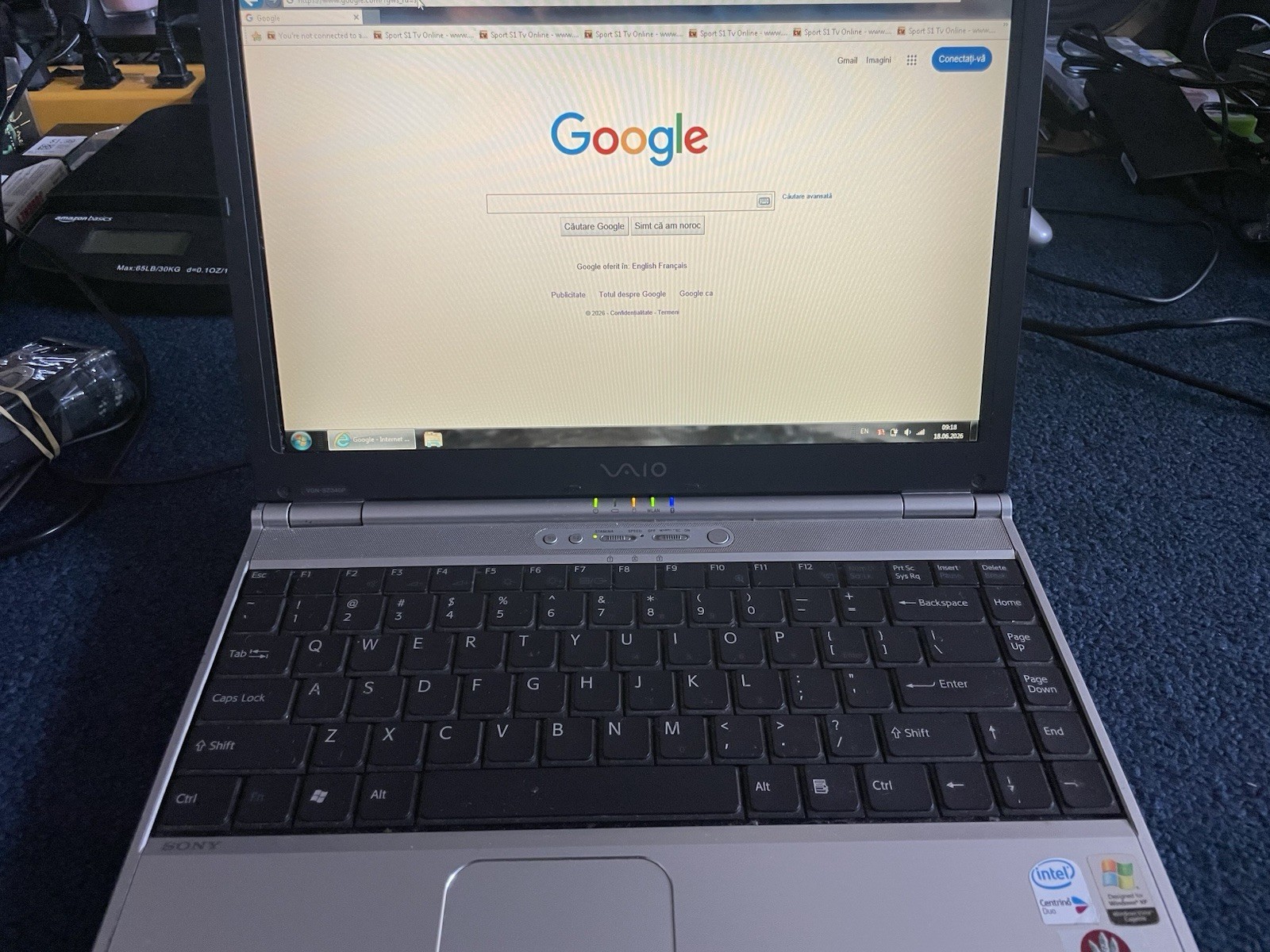 SONY VAIO VGN-SZ340P Laptop Intel CORE2 T7200 2.5GB RAM 120GB HDD Win 7 Ultimate