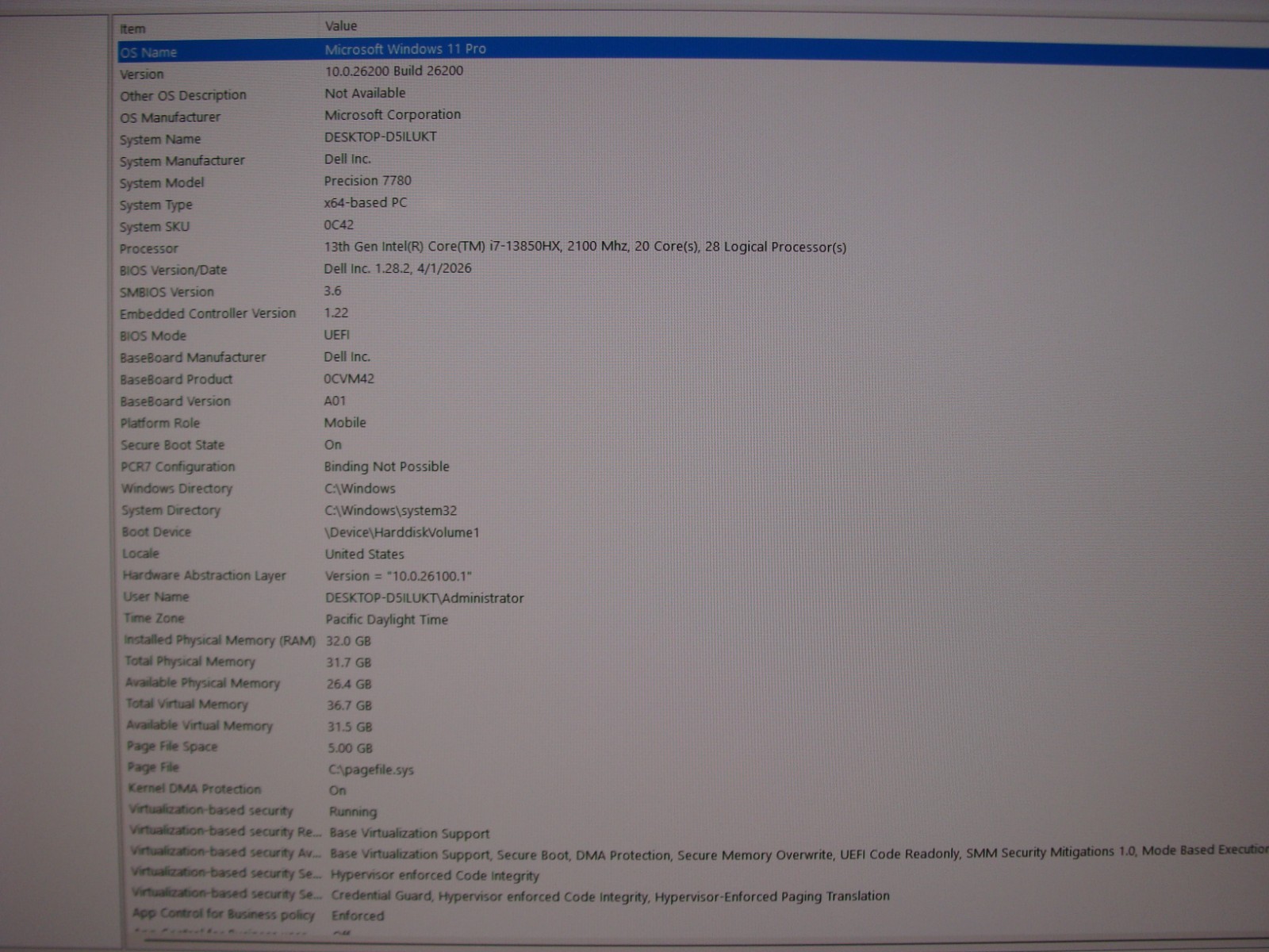Dell Precision 7780 17.3″FHD i7-13850HX 2.1GHz 32GB 512GB RTX 2000 ADA WRTY 2027