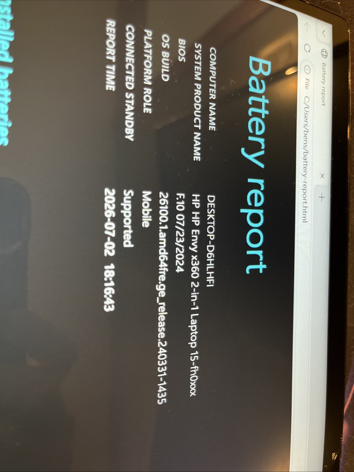 WORKS! HP Envy x360 15.6″ Ryzen 7 7730U 16GB RAM 512GB SSD Laptop. READ!