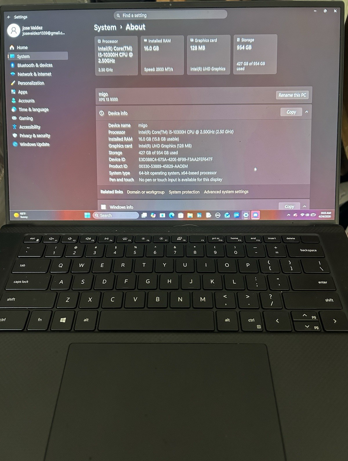 Dell XPS 15 9500