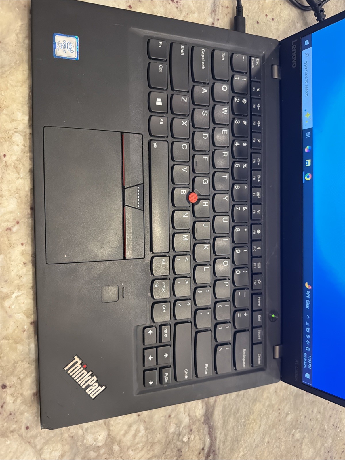Lenovo ThinkPad X1 Carbon 5th Gen 14″ FHD I7-7600U 512GB SSD 16GB W10P FPR