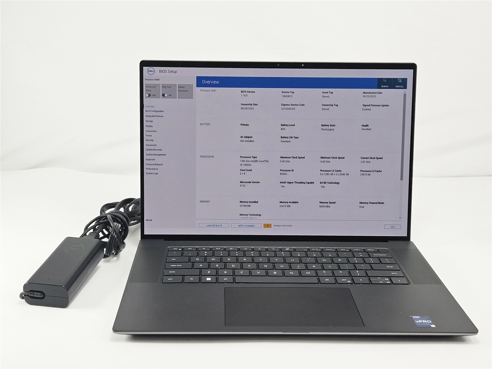 Dell Precision 5680 i9-13900H 32GB RAM 1TB SSD HDMI Thunderbolt 4 USB-C