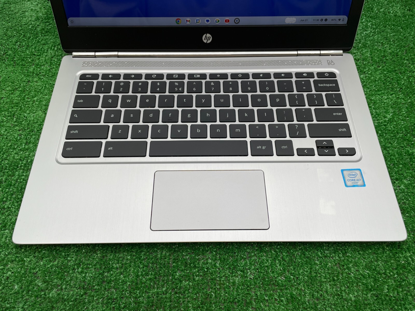 Used HP Chromebook 13 G1 Laptop Intel m7-6Y75 1.20GHz / 16GB RAM / 32GB SSD NT
