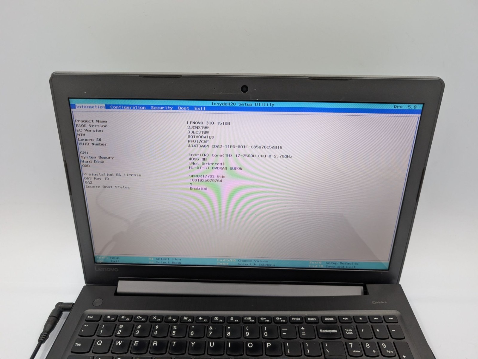 Lenovo IdeaPad 310-15IKB 15.6″ Display Intel Core i7-7500U 4GB RAM Black Laptop