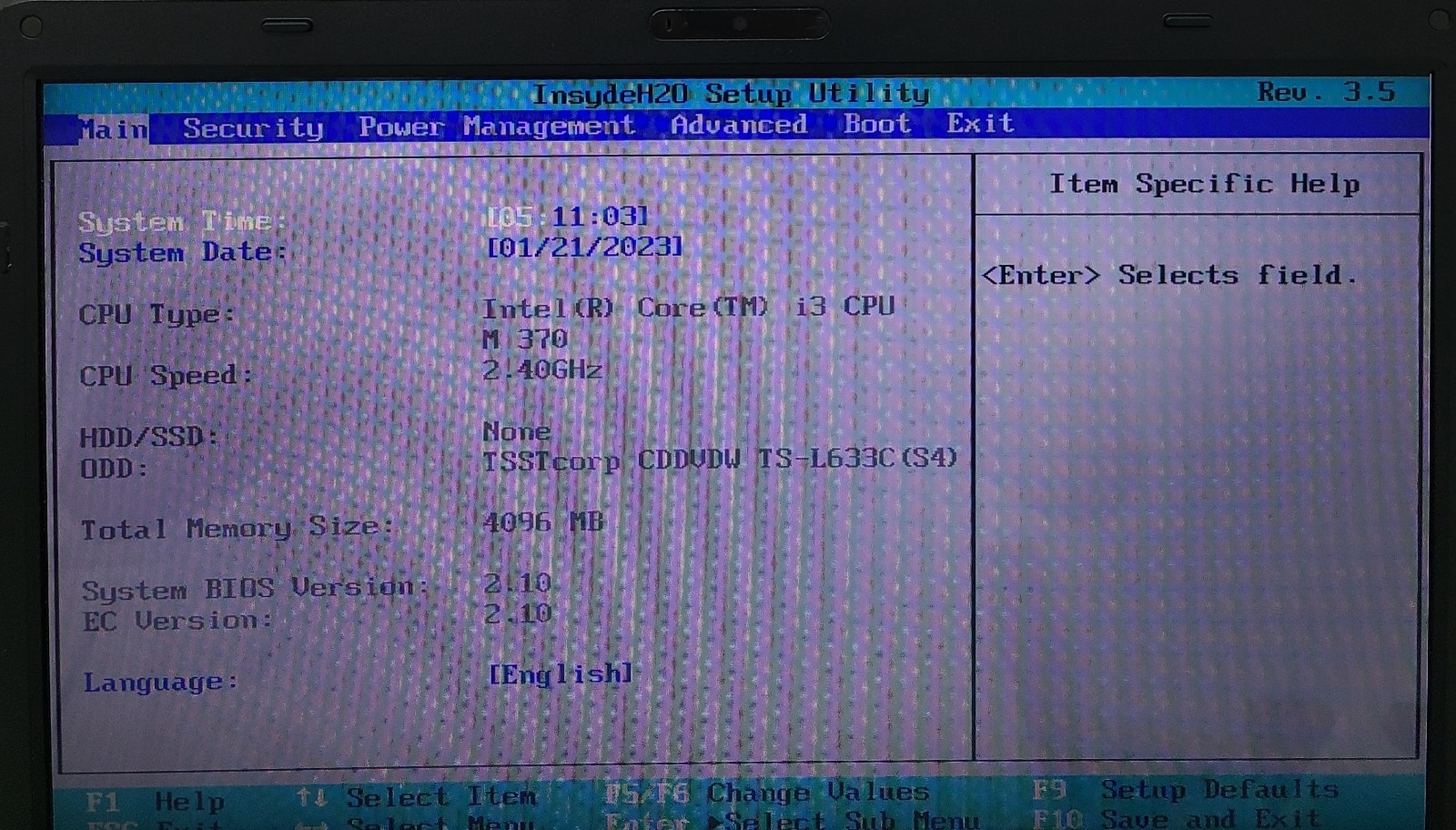 Toshiba Satellite C655-S5061 Laptop Intel i3 M 370 4GB Ram NO HD/OS (FL)