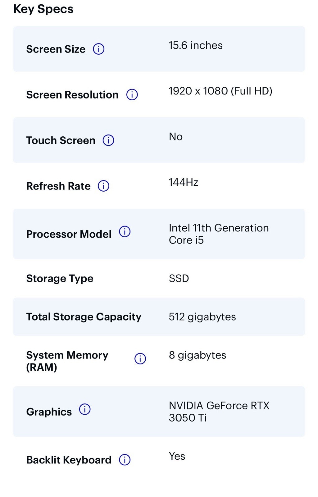 GIGABYTE G5 MD 15.6″ (512GB ,Intel Core i5-11400H 2.70 GHz ,16GB RAM)