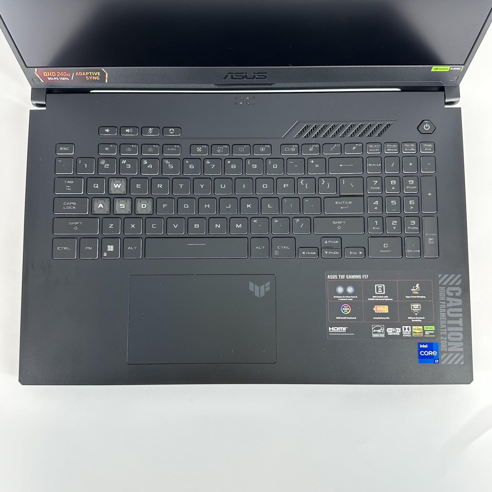 Asus TUF F17 17.3 240Hz 2K 2.4 GHz i7-13620H 16GB 1TB SSD RTX 4070 Good