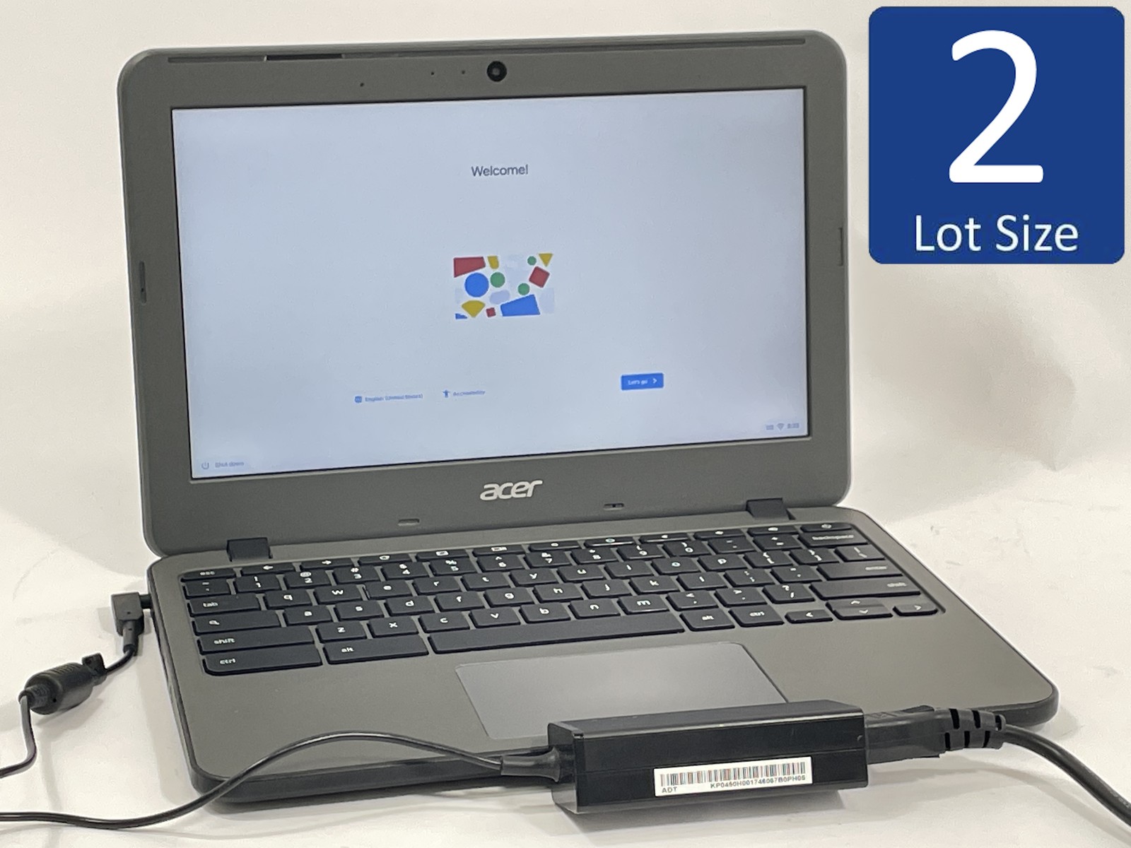 Lot of 2 Acer Chromebook N16Q13 C731-C8VE Laptop N3060 16GB eMMC 4GB – ChromeOS