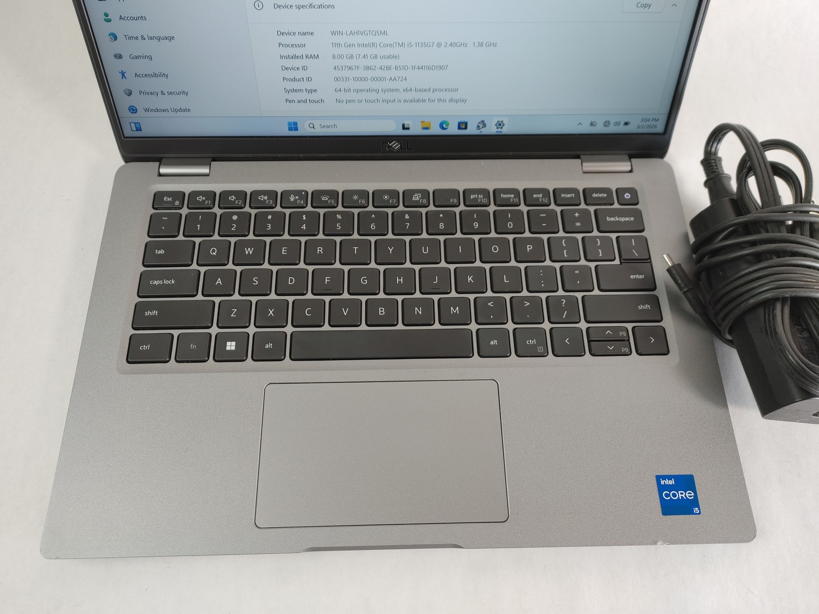 Dell Latitude 5420 Core i5-1135G7 2.40 GHz 8 GB DDR4 512 GB NVMe Windows 11 Pro