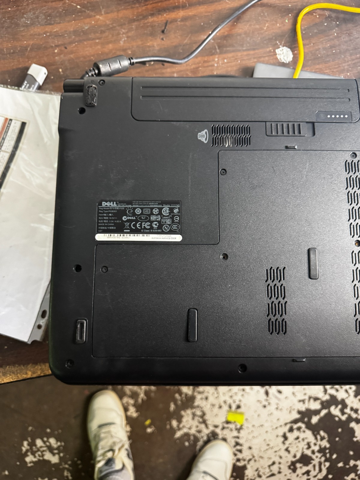 Dell Studio 1745 Intel Core 2 Duo 4GB RAM Laptop For Repair #5974