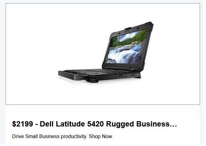 Dell Rugged 5420 Toughbook 1920 x 1080 i7 CPU 512GB SSD 16GB RAM W11 PRO Touch