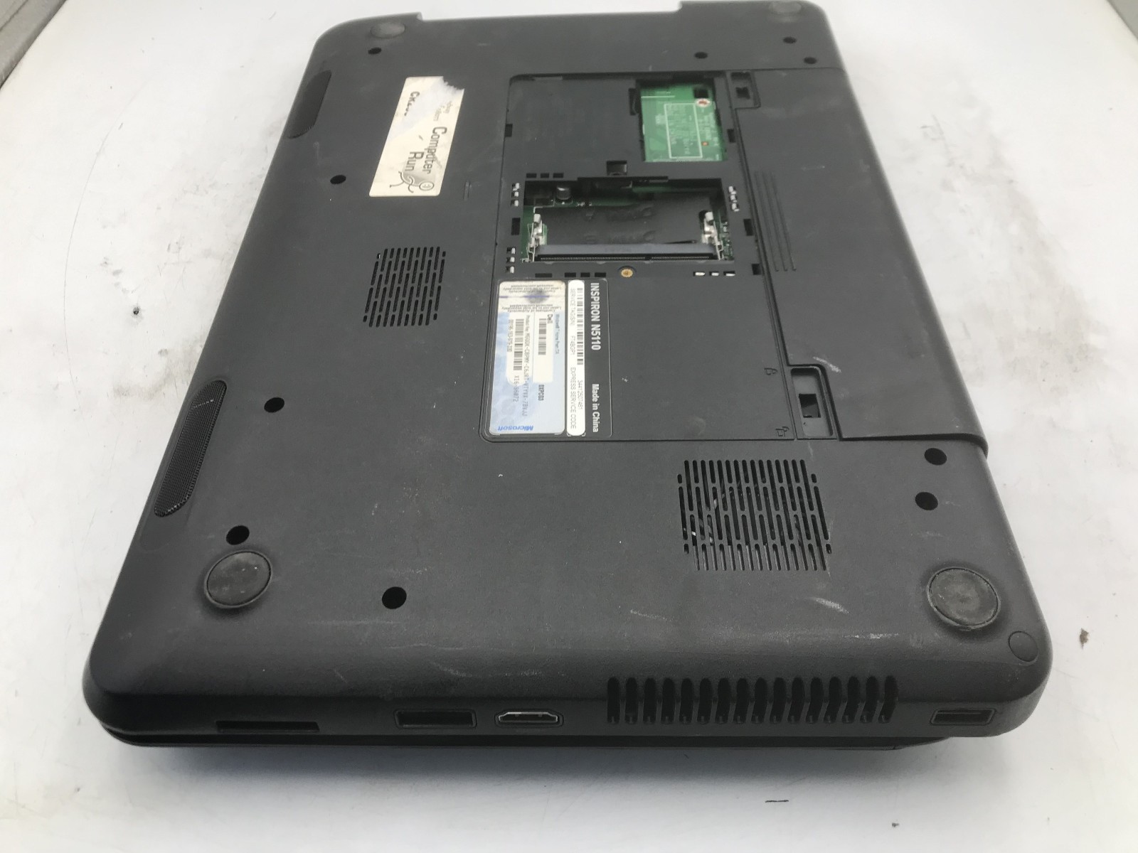 DELL INSPIRON N5110 – FOR PARTS/REPAIR – INTEL I3 2ND GEN – NO RAM -READ DESC-BB