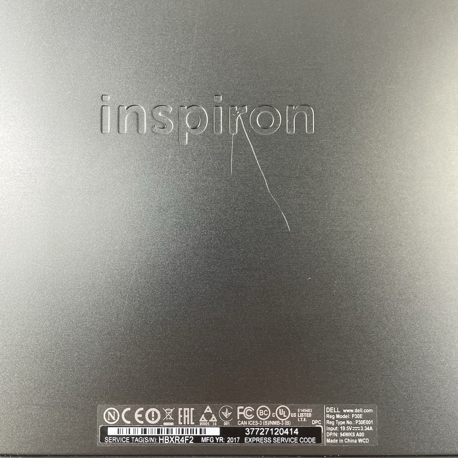 Dell Inspiron 17-7779 17.3″ i7-7500U 2.70 GHz 16GB RAM NVIDIA GF108 No SSD/OS/AC