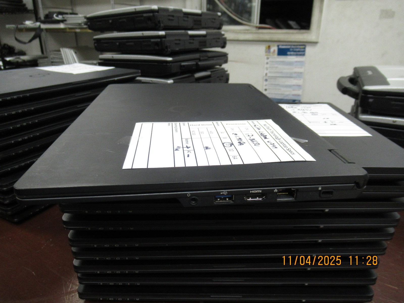 Lot of 10 Fujitsu Lifebook U749 i7 8665U 1.90GHz Laptop [NO RAM/HDD/OS/AC]