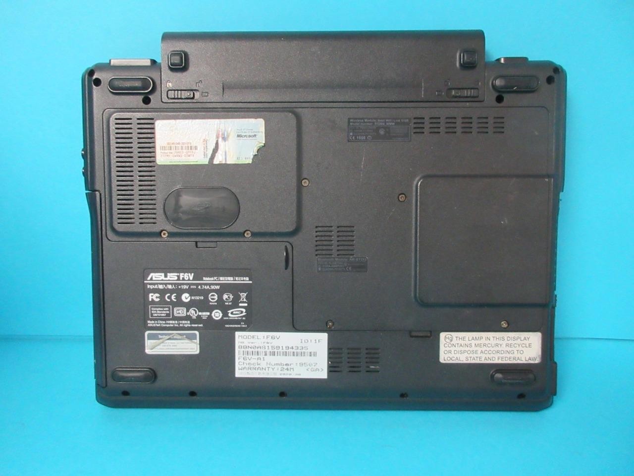 ASUS F6V Laptop DUO P8600 13.3″ WXGA 320GB 4GB Memory